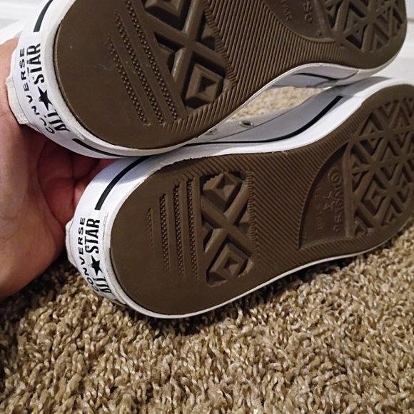 Converse Chuck Taylor All Star Lift Platform high-top sneakers in white canvas w - Picture 13 of 14